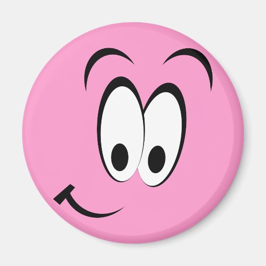 Cute Happy Face Magneet (Voorkant)