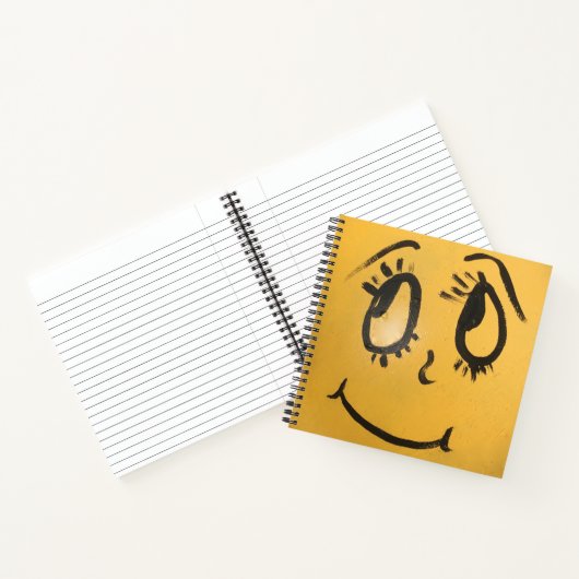 Cute Happy Face Notitieboek (Binnen)
