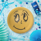 Cute Happy Face Papieren Bordje (Feest)