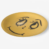 Cute Happy Face Papieren Bordje (Gekanteld)