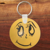 Cute Happy Face Sleutelhanger (Voorkant)