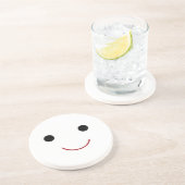 Cute Happy Face Zandsteen Onderzetter (Zijkant)