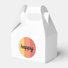 Cute Happy Favor Box Bedankdoosjes