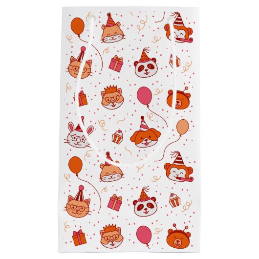 Cute happy feest dieren cadeautas (Voorkant)