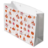 Cute happy feest dieren cadeautas (Achterkant Gekanteld)