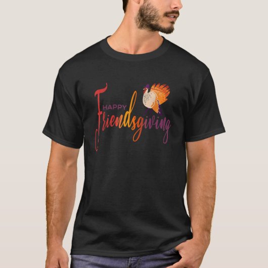 Cute Happy Friendsgiving Thanksgiving for Friends  T-shirt (Voorkant)