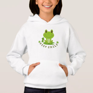 Cute Happy Frog Keep Smile Meisjes Hoodie