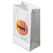 Cute Happy Gift Bag Klein Cadeauzakje (Voorkant Gekanteld)