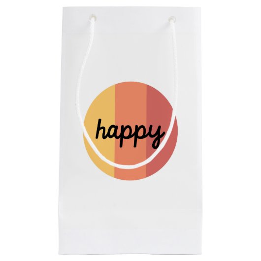 Cute Happy Gift Bag Klein Cadeauzakje (Voorkant)