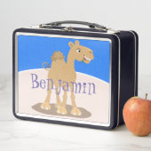 Cute happy glimlach camel cartoon illustratie (In situ)