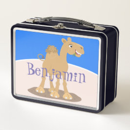 Cute happy glimlach camel cartoon illustratie