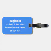 Cute happy glimlach camel cartoon illustratie bagagelabel (Achterkant horizontaal)