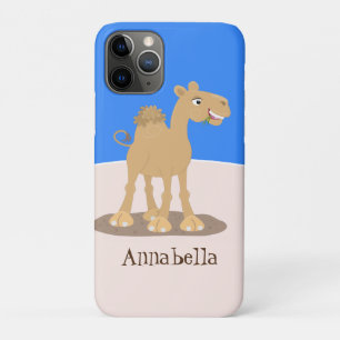 Cute happy glimlach camel cartoon illustratie Case-Mate iPhone case