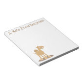 Cute happy glimlach camel cartoon illustratie notitieblok (Schuin)