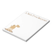 Cute happy glimlach camel cartoon illustratie notitieblok (Linkerzijde)