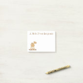 Cute happy glimlach camel cartoon illustratie post-it® notes (Op bureau)