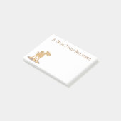 Cute happy glimlach camel cartoon illustratie post-it® notes (Schuin)