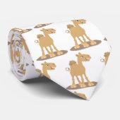 Cute happy glimlach camel cartoon illustratie stropdas (Opgerold)