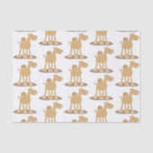 Cute happy glimlach camel cartoon illustratie tissuepapier (Voorkant)