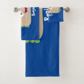 Cute happy glimlach taco cartoon illustratie bad handdoek (Insitu)