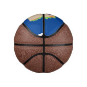 Cute happy glimlach taco cartoon illustratie basketbal (Rechts)