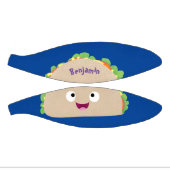 Cute happy glimlach taco cartoon illustratie basketbal (Panelen)