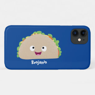 Cute happy glimlach taco cartoon illustratie Case-Mate iPhone case