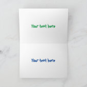 Cute happy glimlach taco cartoon illustratie kaart (Binnen)