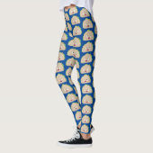 Cute happy glimlach taco cartoon illustratie leggings (Links)