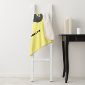 Cute happy green tractor cartoon sherpa deken (In situ)