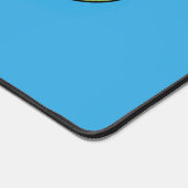 Cute happy green triceratops dinosaur cartoon bureaumat (Hoek)