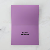 Cute Happy Halloween/Birthday Kaart (Binnen)