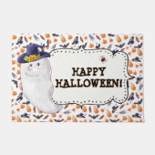 Cute Happy Halloween Deurmat (Voorkant)