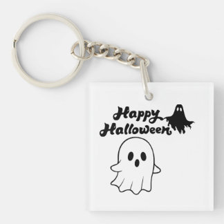 Cute Happy Halloween Geest Sleutelhanger
