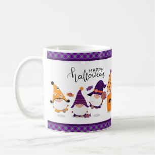 Cute Happy Halloween Gnome Pumpkin Herfst Koffiemok