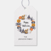 Cute Happy Halloween Illustration Party Cadeaulabel (Voorkant)