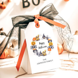 Cute Happy Halloween Illustration Party Cadeaulabel