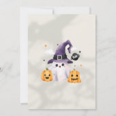 Cute Happy Halloween Illustration Party Kaart (Achterkant)