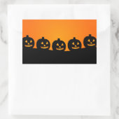Cute Happy Halloween Jack O Lantern Rechthoekige Sticker (Tas)