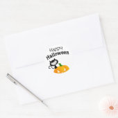 Cute Happy Halloween Kinder Trick or treat Ronde Sticker (Envelop)