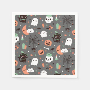 Cute Happy Halloween Pattern Party Supply Servet