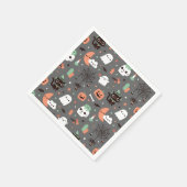Cute Happy Halloween Pattern Party Supply Servet (Hoek)