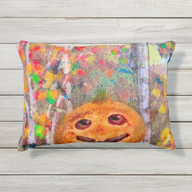 Cute Happy Halloween Pumpkin Face Buitenkussen (Voorkant)