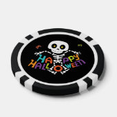 Cute Happy Halloween Skeleton Poker Chips (Enkel)