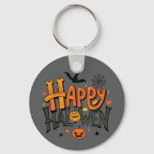 Cute Happy Halloween  Sleutelhanger (Voorkant)