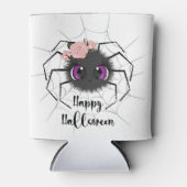 Cute Happy Halloween Spider Koelbox Blikjeskoeler (Voorkant)