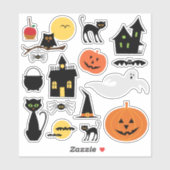 Cute Happy Halloween Sticker (Vel)