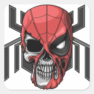 Cute Happy Halloween Stikers Vierkante Sticker