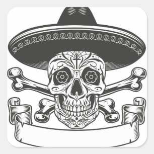 Cute Happy Halloween Stikers Vierkante Sticker