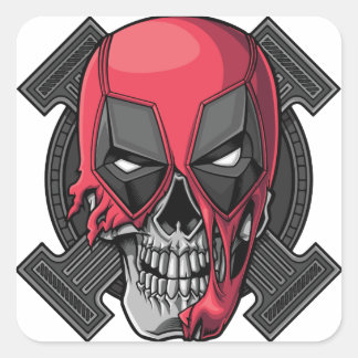 Cute Happy Halloween Stikers Vierkante Sticker